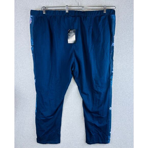 New Catherines Womans 5X Plus 34/36W Pull on Pants Blue Floral Active NWT - Picture 5 of 8